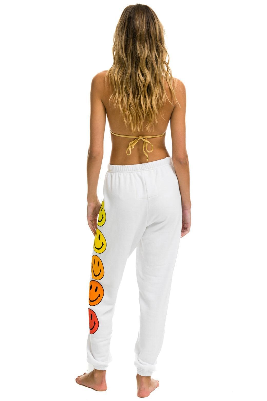 SMILEY SUNSET SWEATPANTS - WHITE Female Product Image