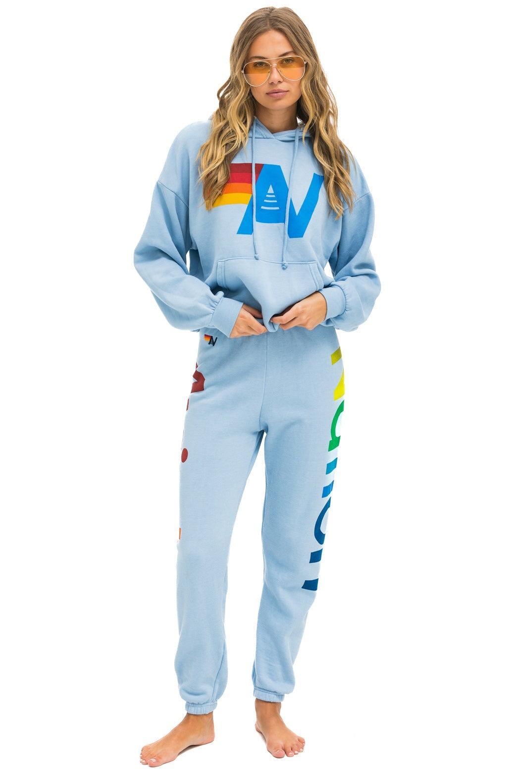 AVIATOR NATION 2 SWEATPANTS - ICE Female Product Image