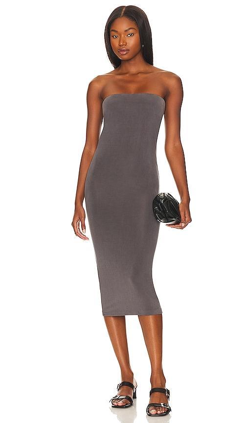 Strapless Jersey Midi Dress Product Image