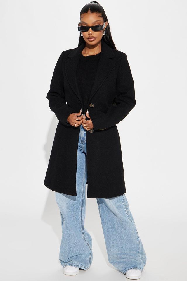 Julia Wool Coat - Black Product Image