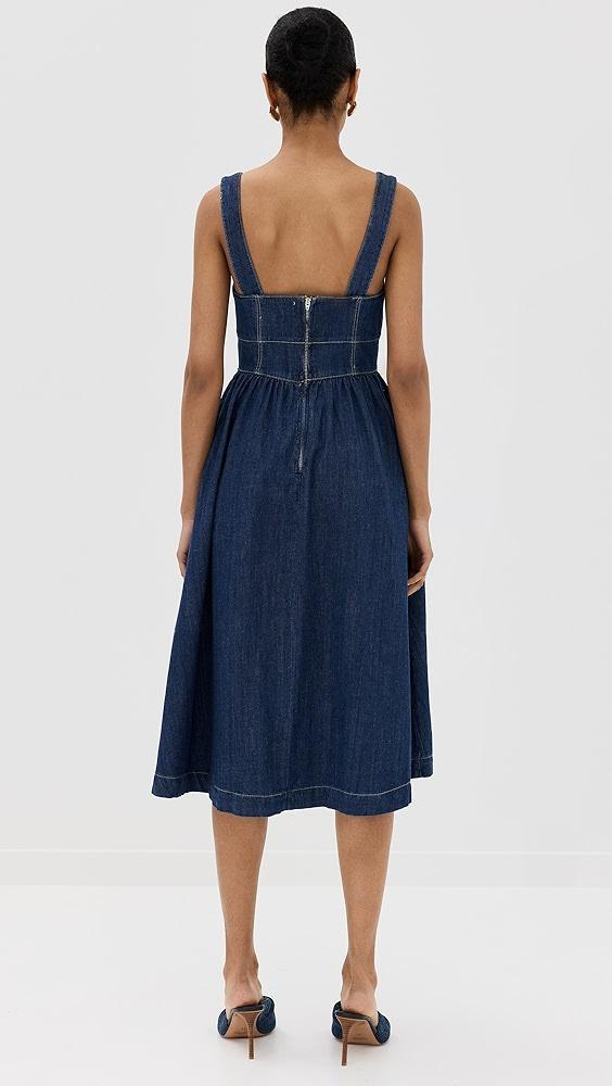 Reformation Tagliatelle Denim Dress | Shopbop Product Image