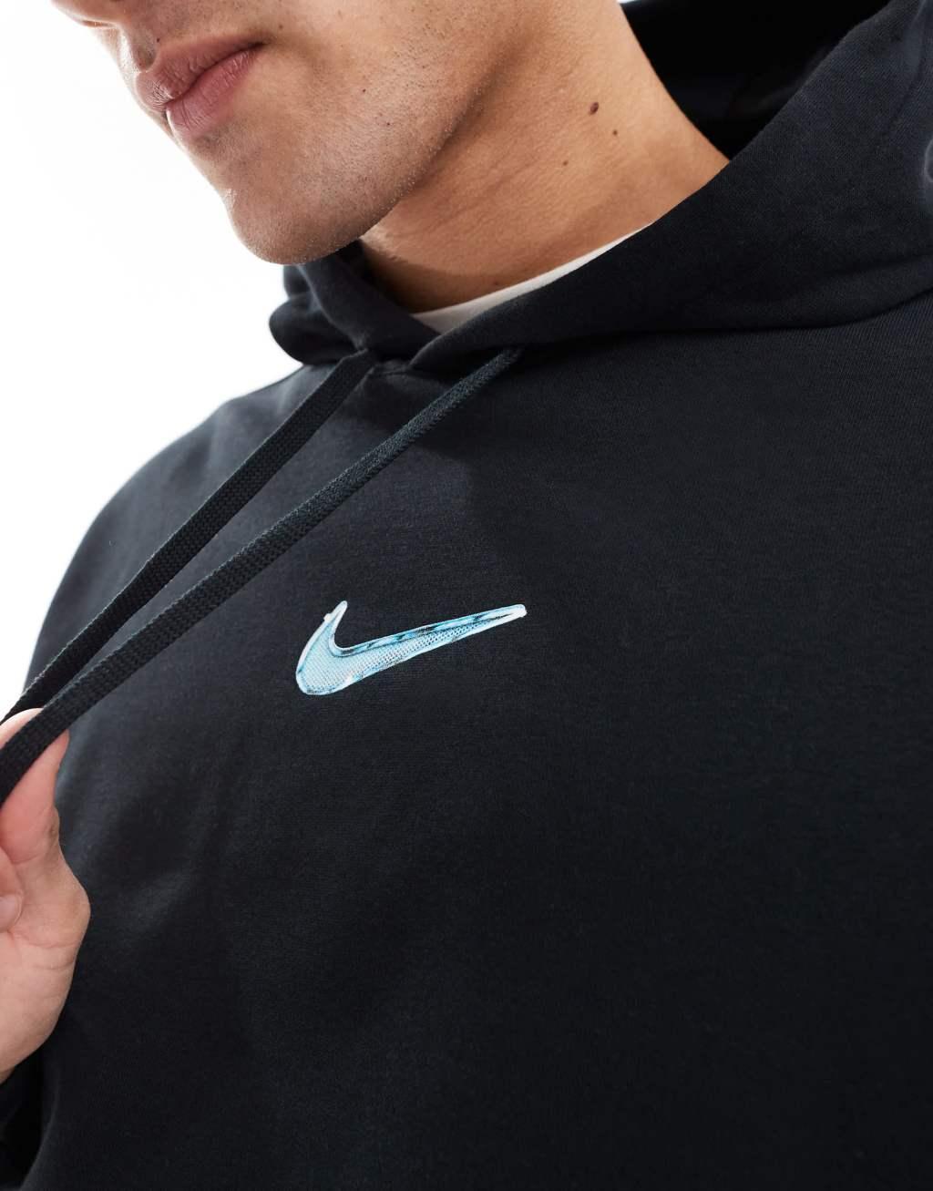 Nike Spaceship graphic logo hoodie in black Product Image