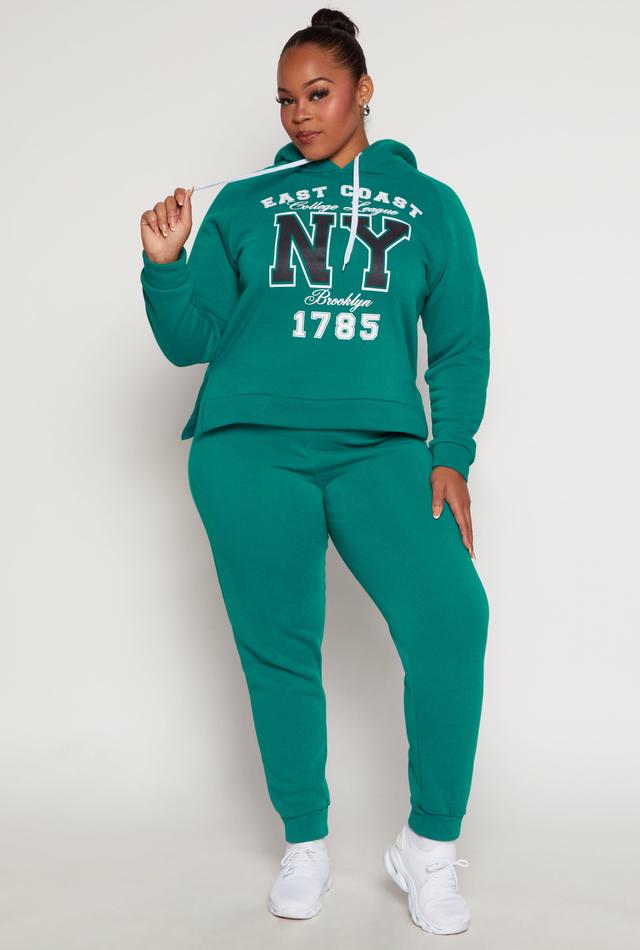 Womens Plus Size Basic Solid Drawstring Joggers Product Image