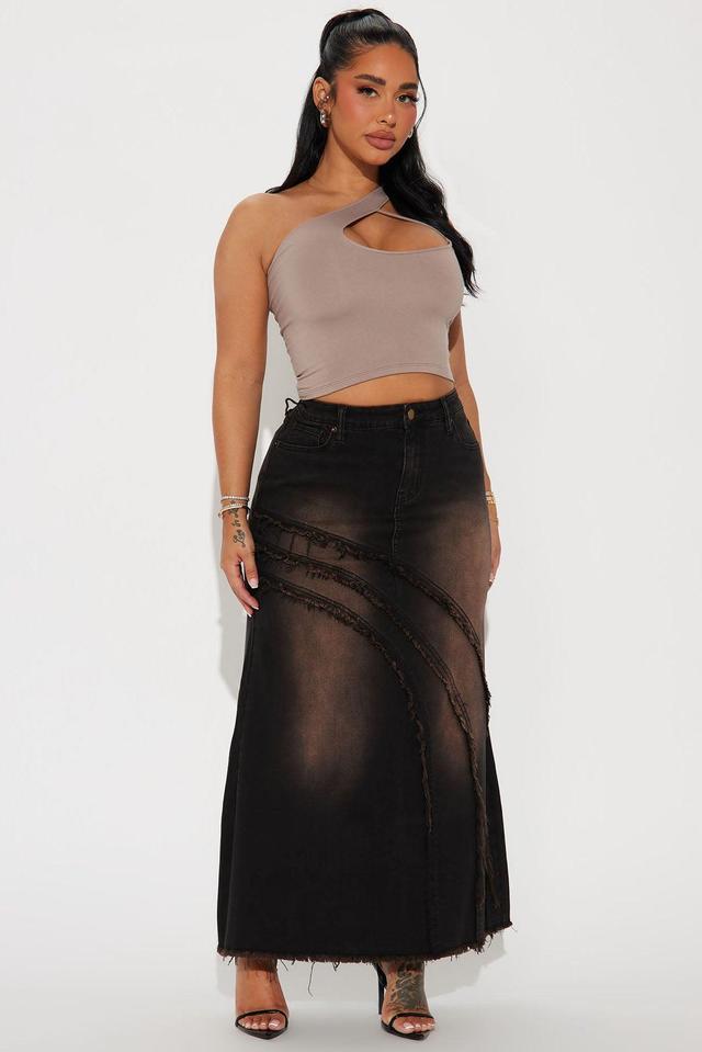 Free Spirit Maxi Skirt - Black Product Image