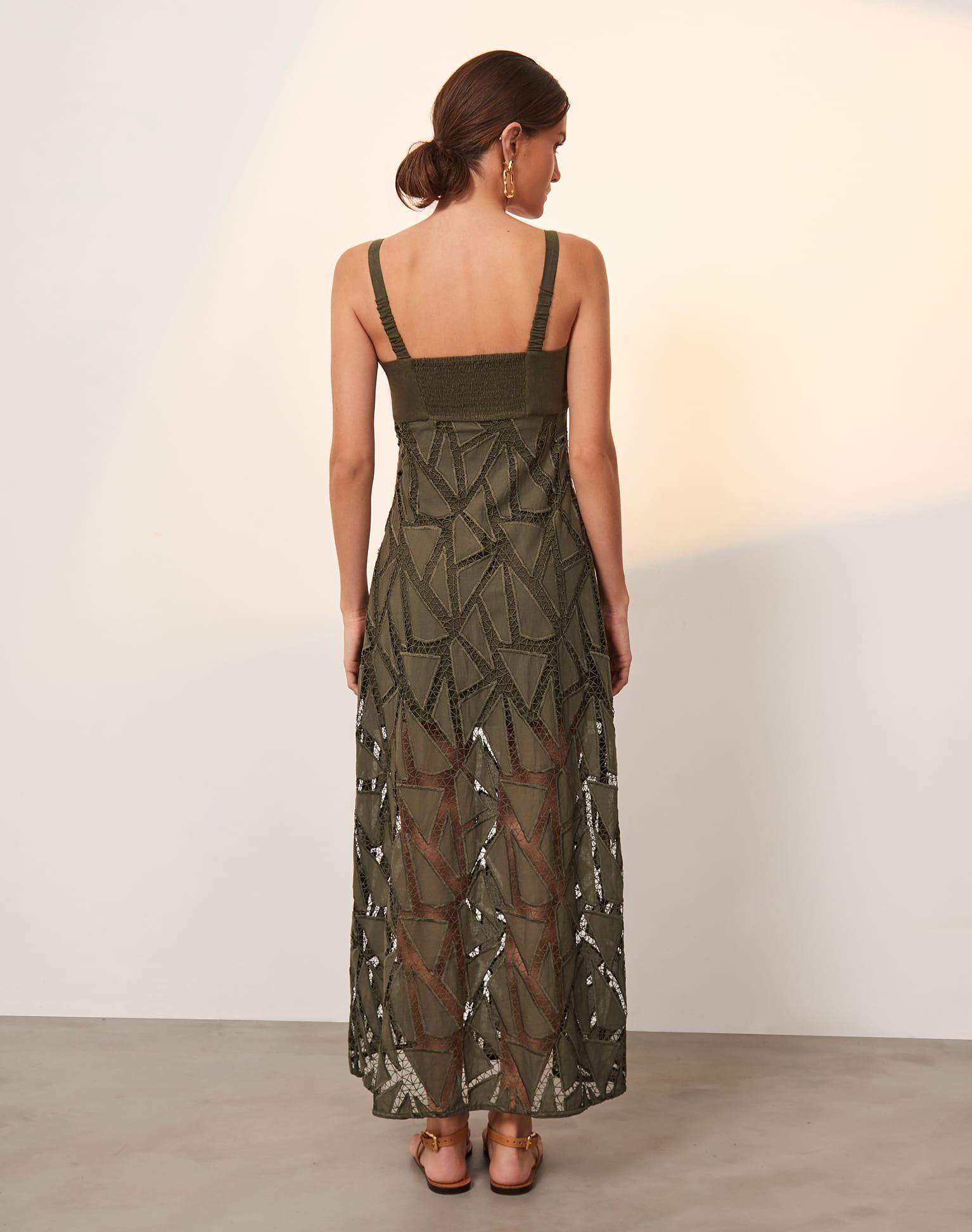 Eleni Long Dress - Evergreen Product Image