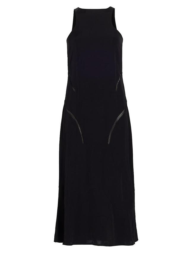 Womens Mesh Inset Midi-Dress Product Image