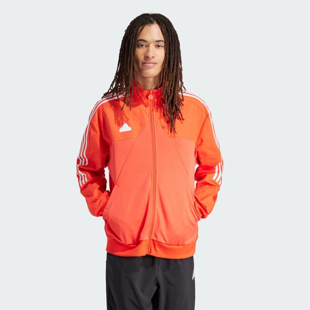 adidas Tiro Material Mix Track Jacket Bright Red 2XL Mens Product Image