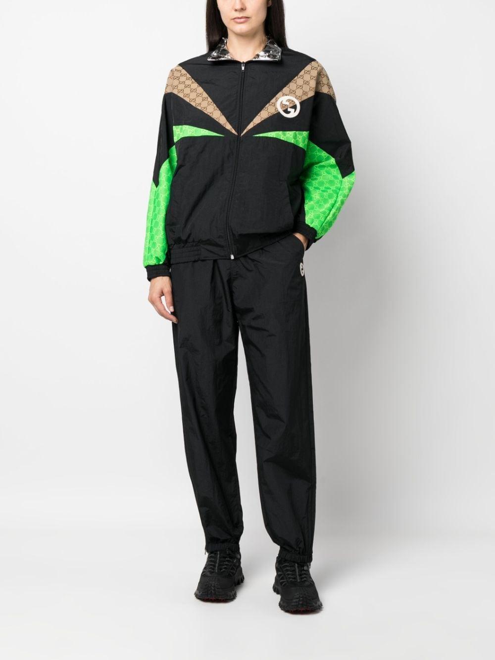 Nylon Zip Jacket In Black,multicolor Product Image