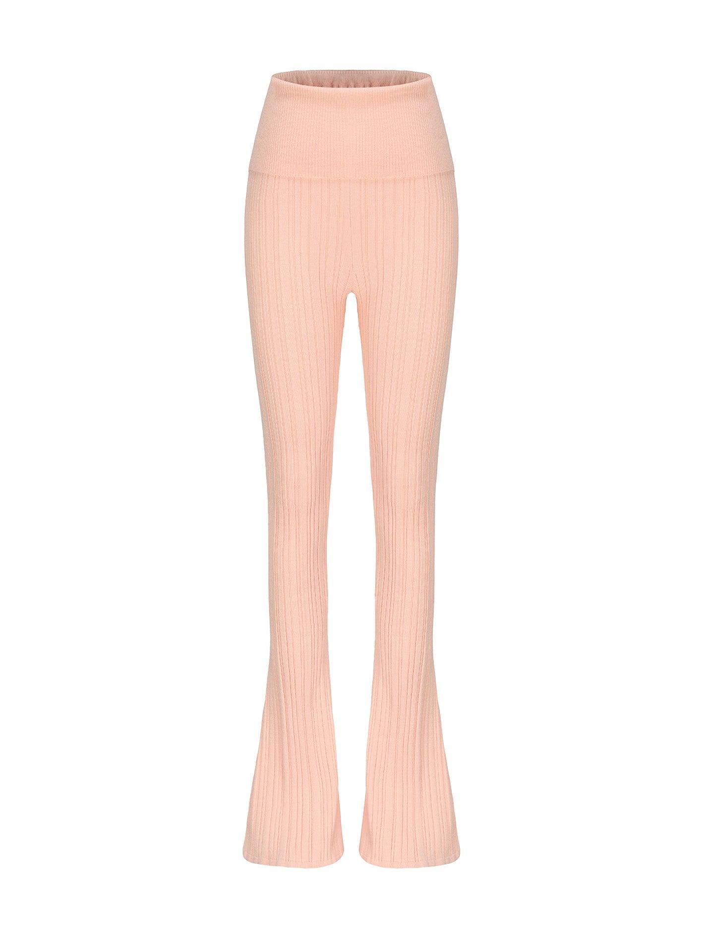 Janelle Knit Pants (Peach) Product Image