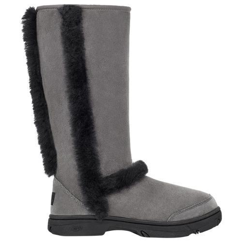 UGG Womens UGG Sunburst Tall - Womens Shoes Grey/Black Product Image