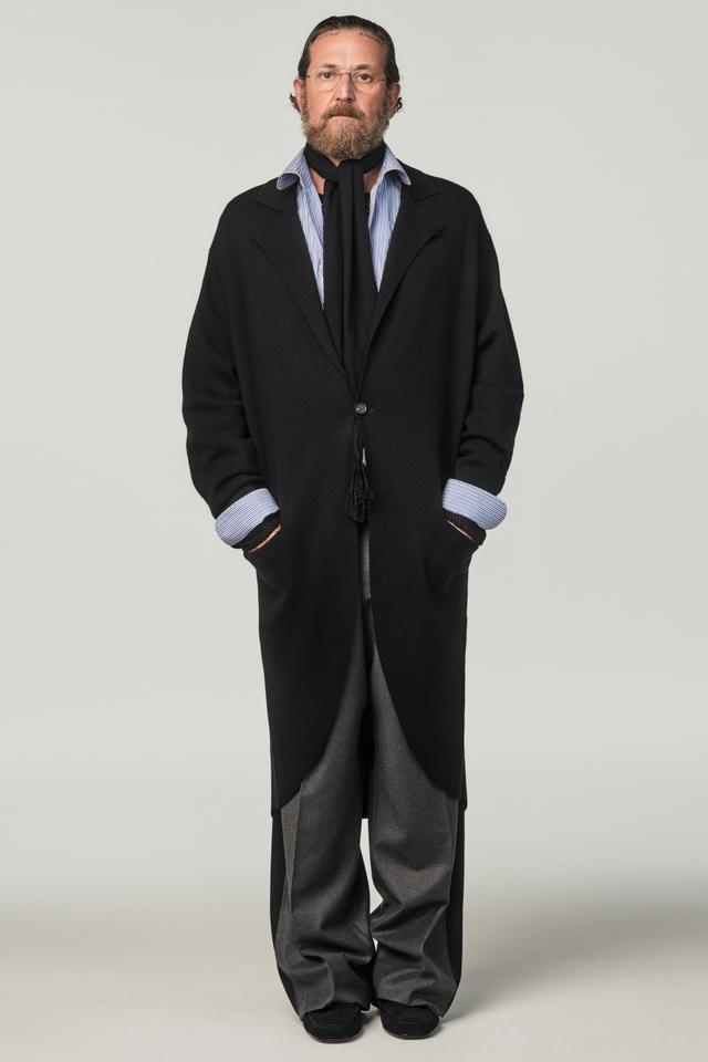 KNIT WOOL COAT X STEFANO PILATI Product Image