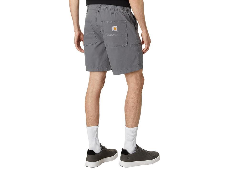 Carhartt Rugged Flex(r) Relaxed Fit 8 Canvas Shorts (Steel) Men's Clothing Product Image