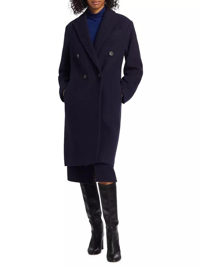 Double-Breasted Wool-Blend Coat Product Image