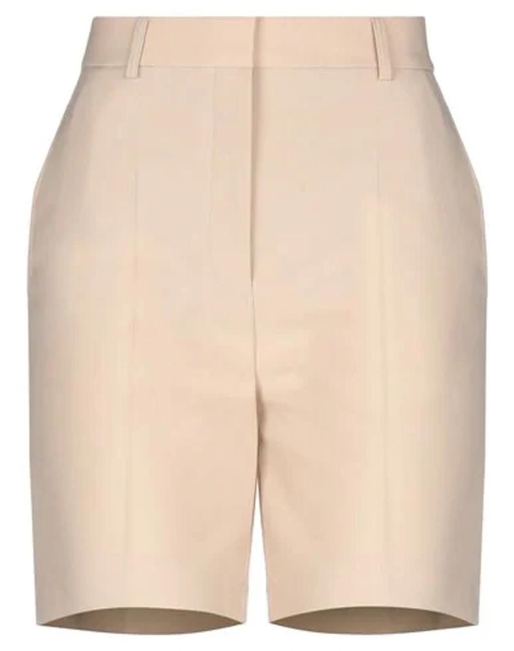 STELLA MCCARTNEY Amber Wool Bermuda Shorts In Beige Product Image