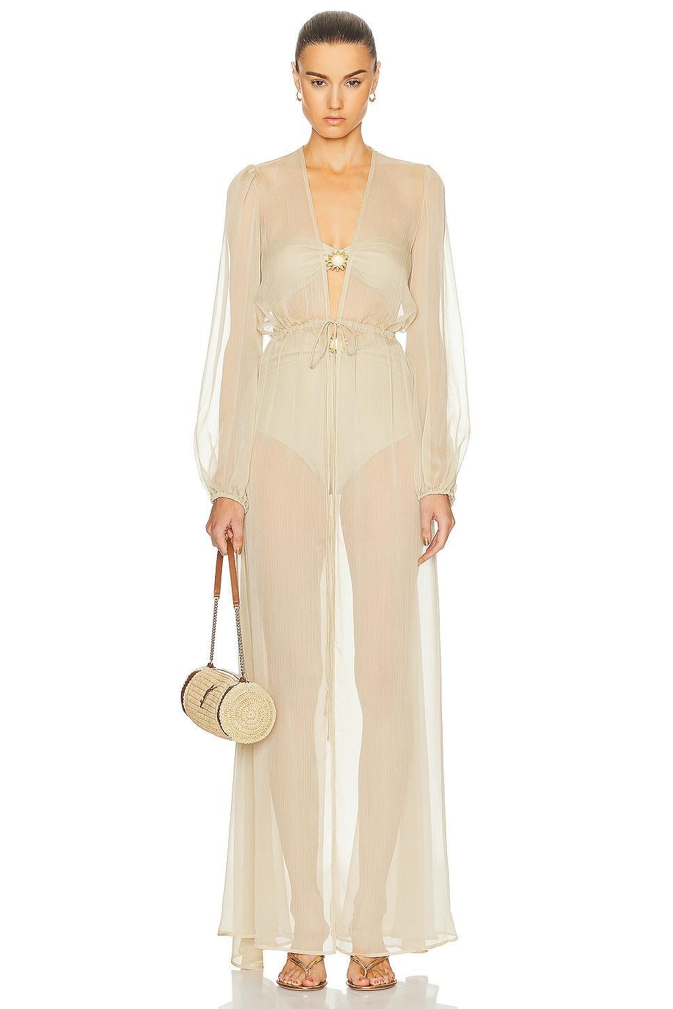 Shani Shemer Vera Maxi Dress Beige. (also in M, XS). Product Image