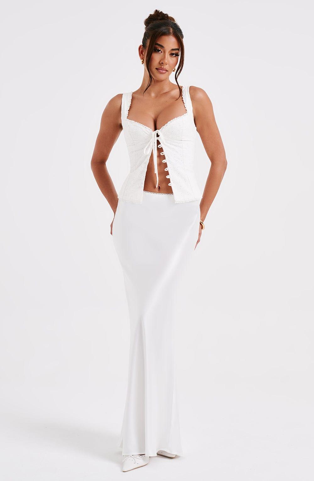 Sydney Maxi Skirt - Ivory Product Image