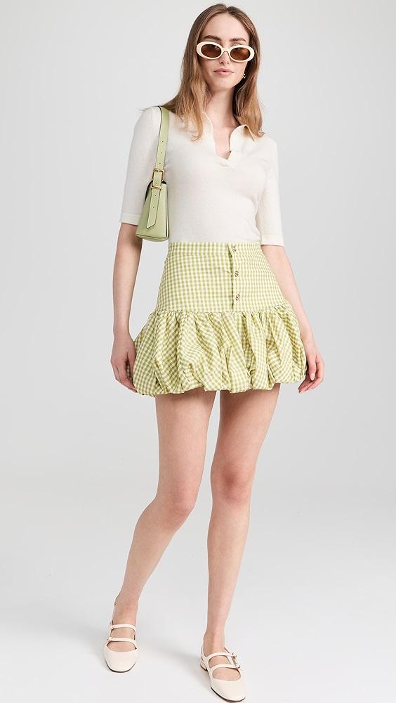 CAROLINE CONSTAS Reina Bubble Hem Mini Skirt | Shopbop Product Image