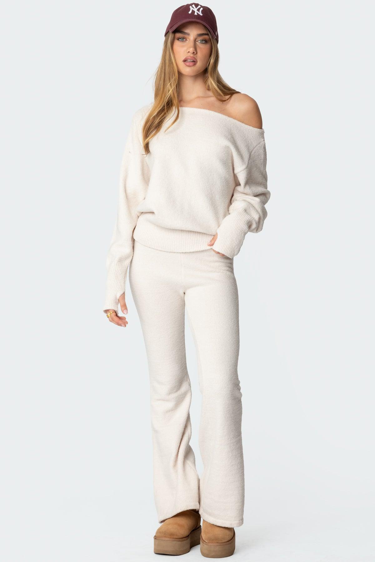 Plush Oversized Asymmetric Sweater product image