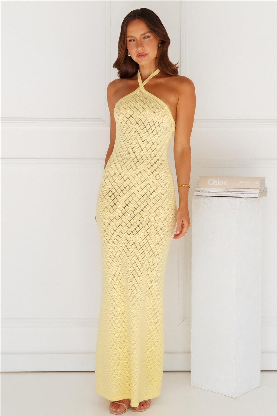 Simi Maxi Dress Yellow Product Image