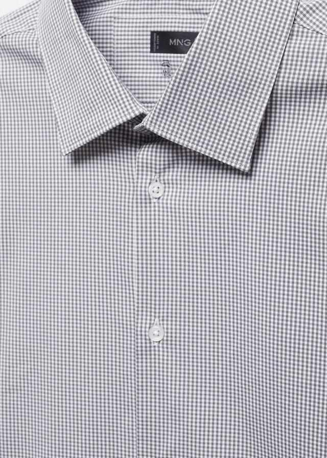 MANGO MAN - Micro-stretch fabric shirt greyMen Product Image