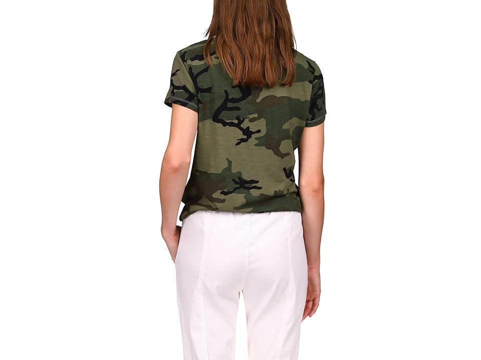 Sanctuary The Perfect Tee (Hiker Camo) Women's Clothing Product Image