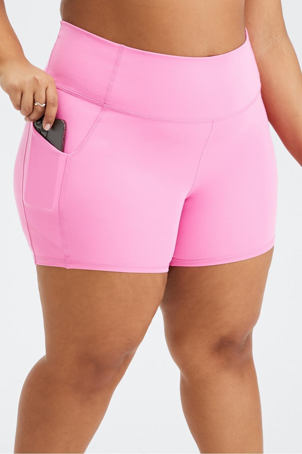 Fabletics Oasis High-Waisted 6 Short Womens pink Size XXL Product Image