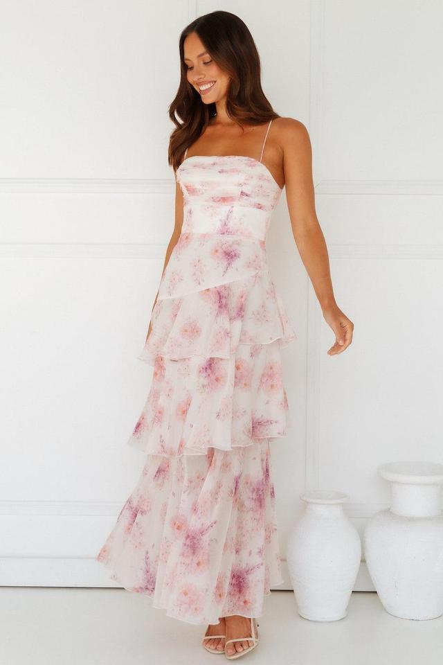 A Night Of Style Maxi Dress Pink Product Image