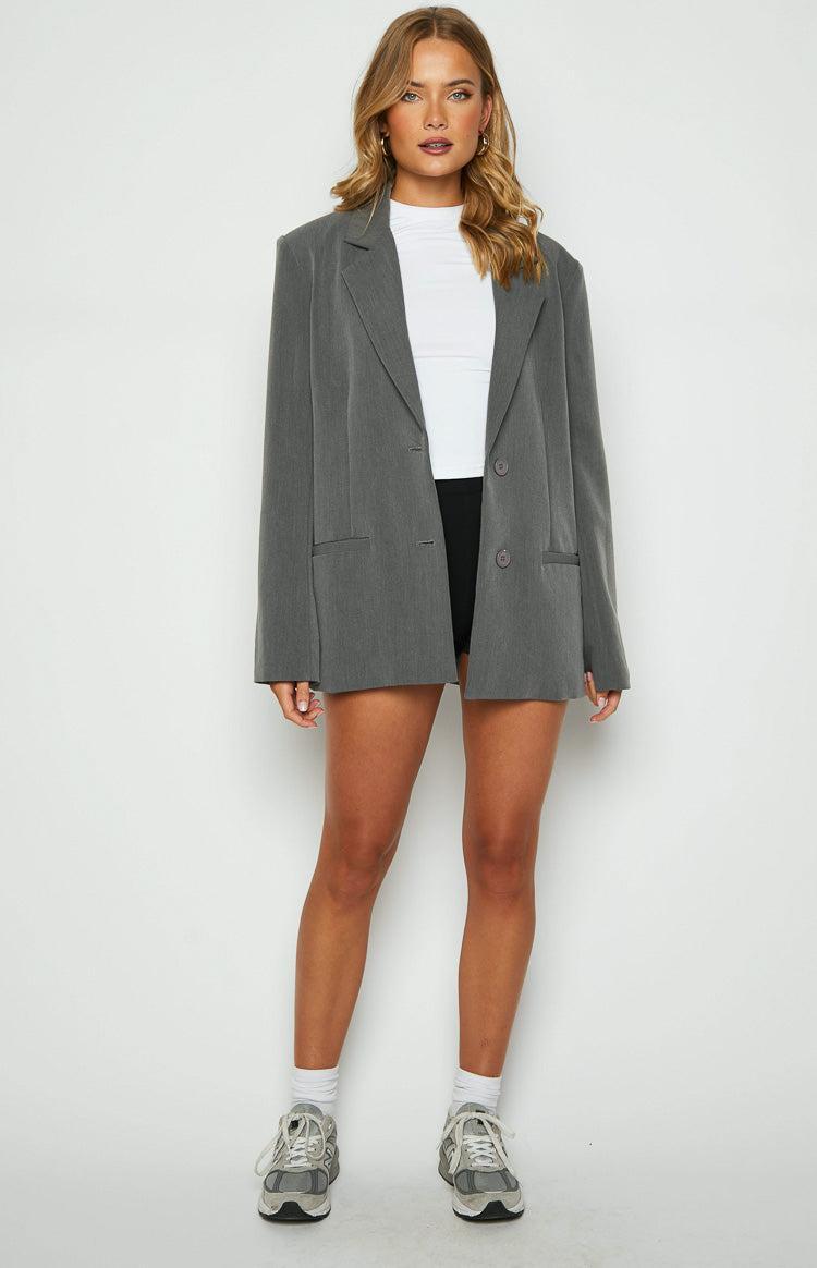 Allure Grey Blazer Product Image