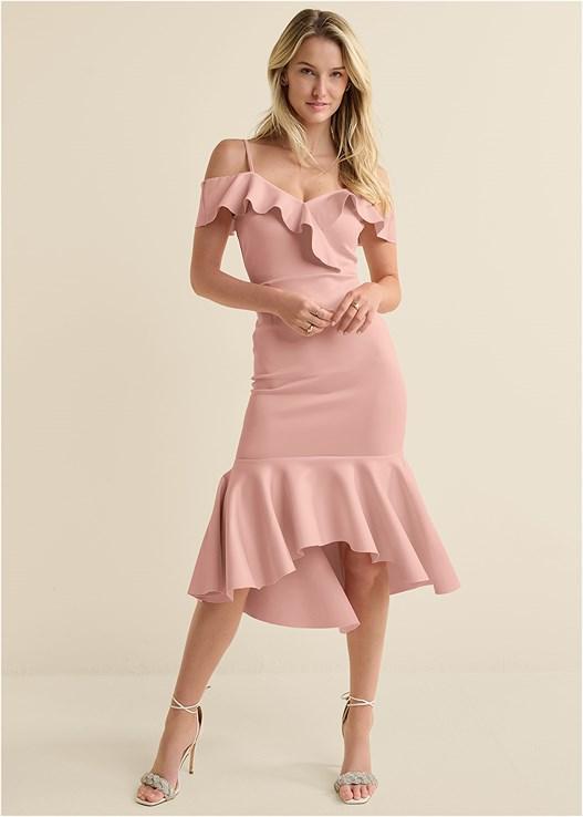 Ruffle Midi Dress Product Image