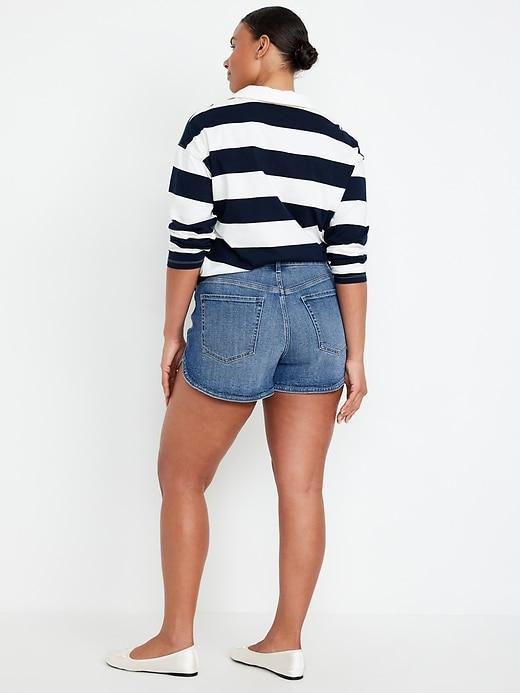 High-Waisted OG Jean Shorts -- 3-inch inseam Product Image