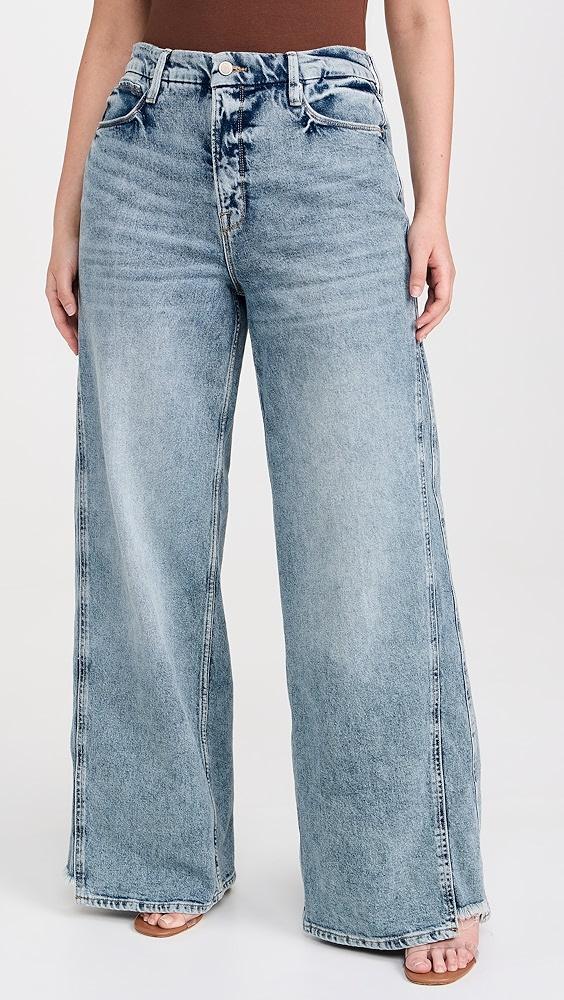 Good American Good Skate Step Insert Outseam Jeans | Shopbop Product Image