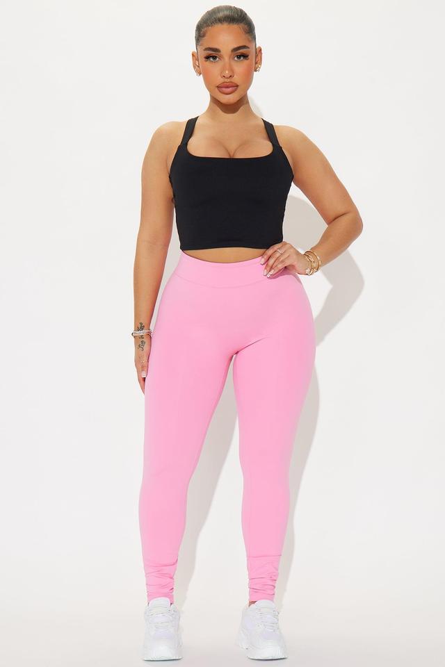 Sunrise Stretch Super Soft Active Legging - Hot Pink Product Image