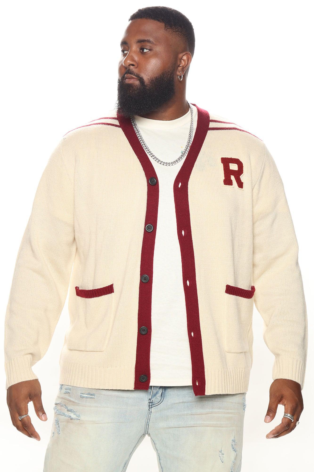 Go To Varsity Cardigan - White/combo Product Image