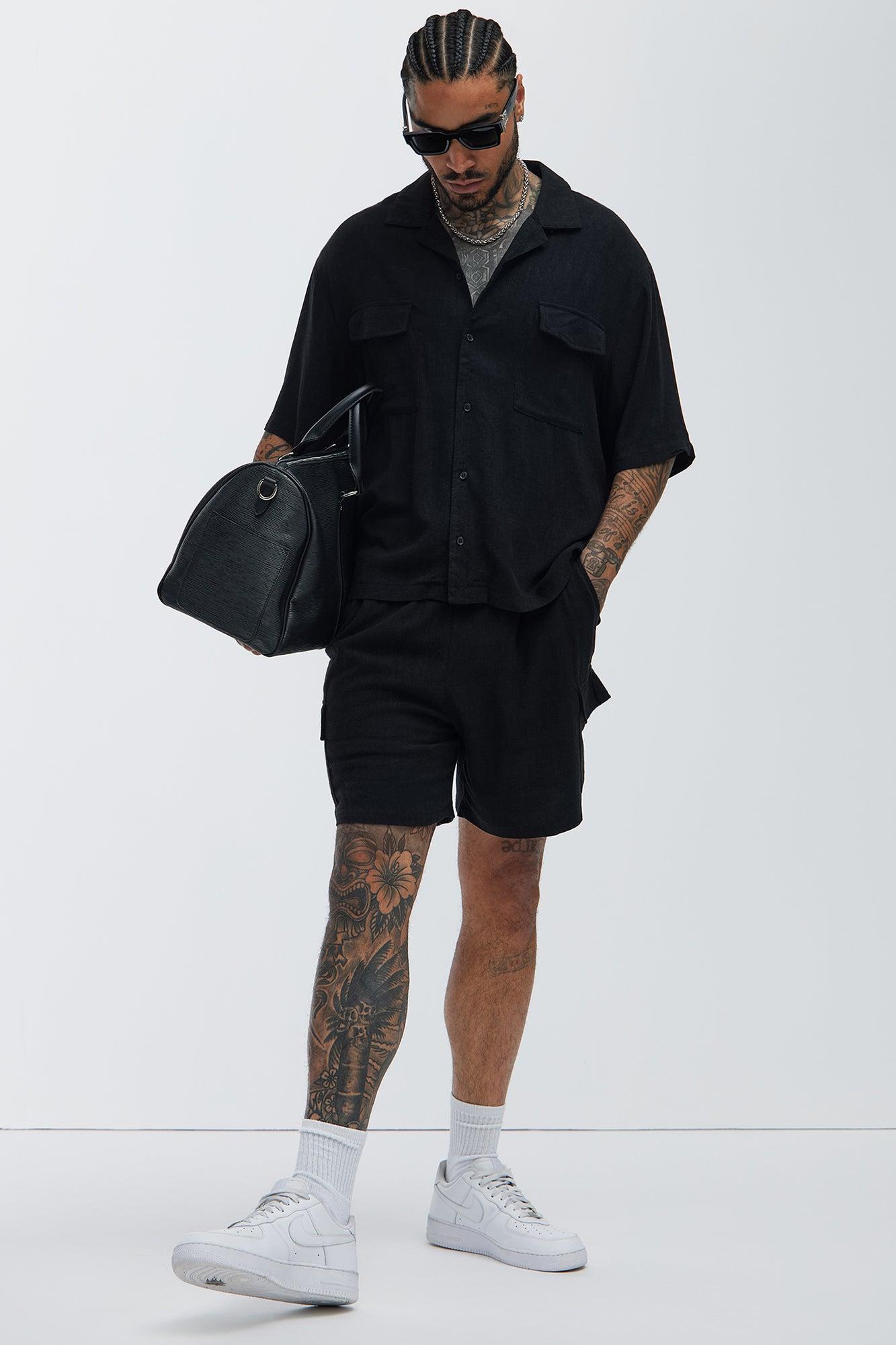 Ashford Linen Shirt - Black Product Image