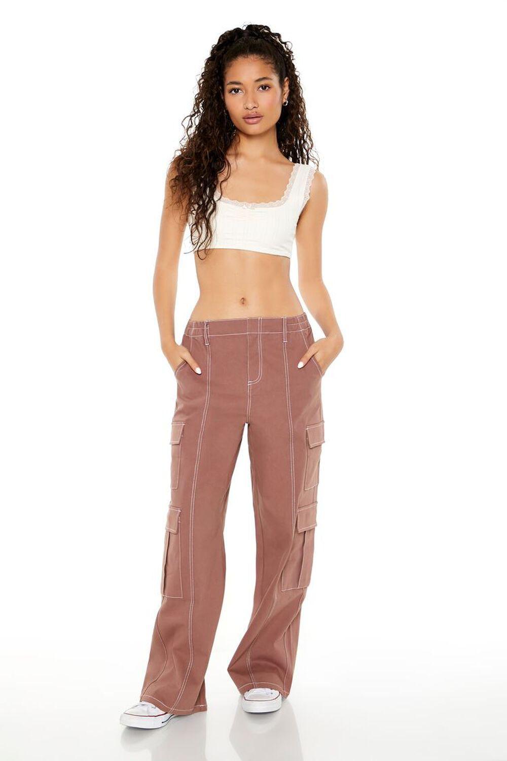 Wide-Leg Cargo Pants | Forever 21 product image