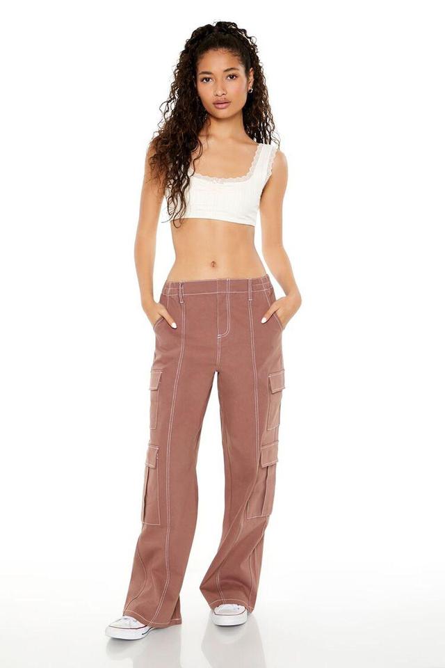 Wide-Leg Cargo Pants | Forever 21 Product Image