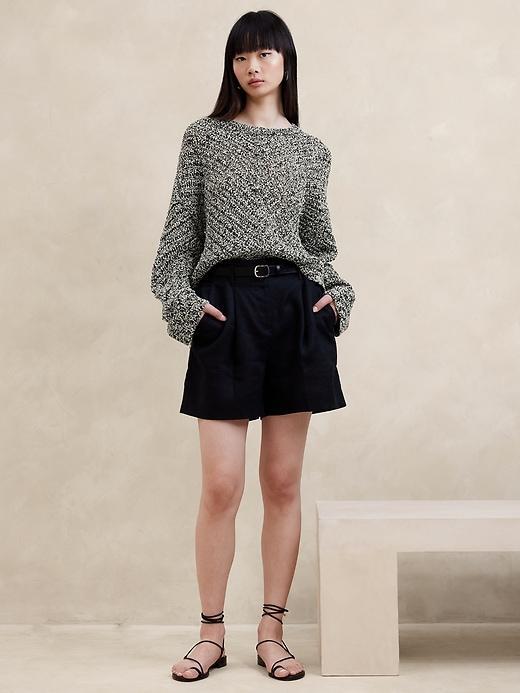 Oversized Cotton-Blend Sweater Product Image