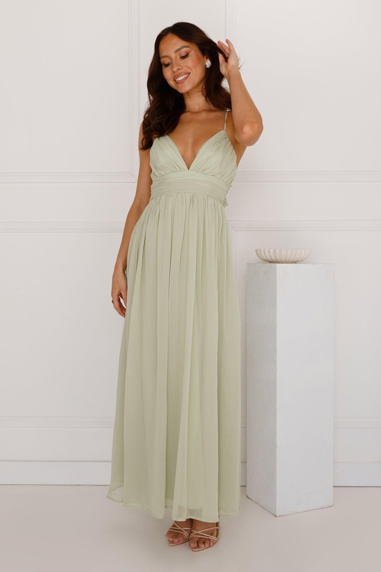 Finding Forever Maxi Dress Sage Product Image