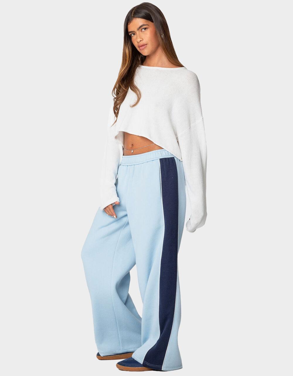 EDIKTED Contrast Panel Sweatpants Product Image