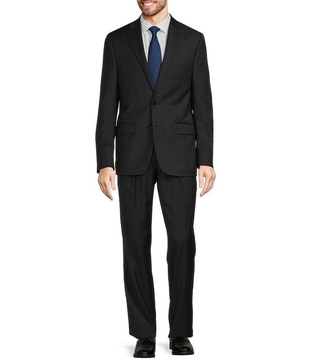 Hickey Freeman Classic Fit 2-Reverse Pleat Windowpane Pattern 2-Piece Suit Product Image