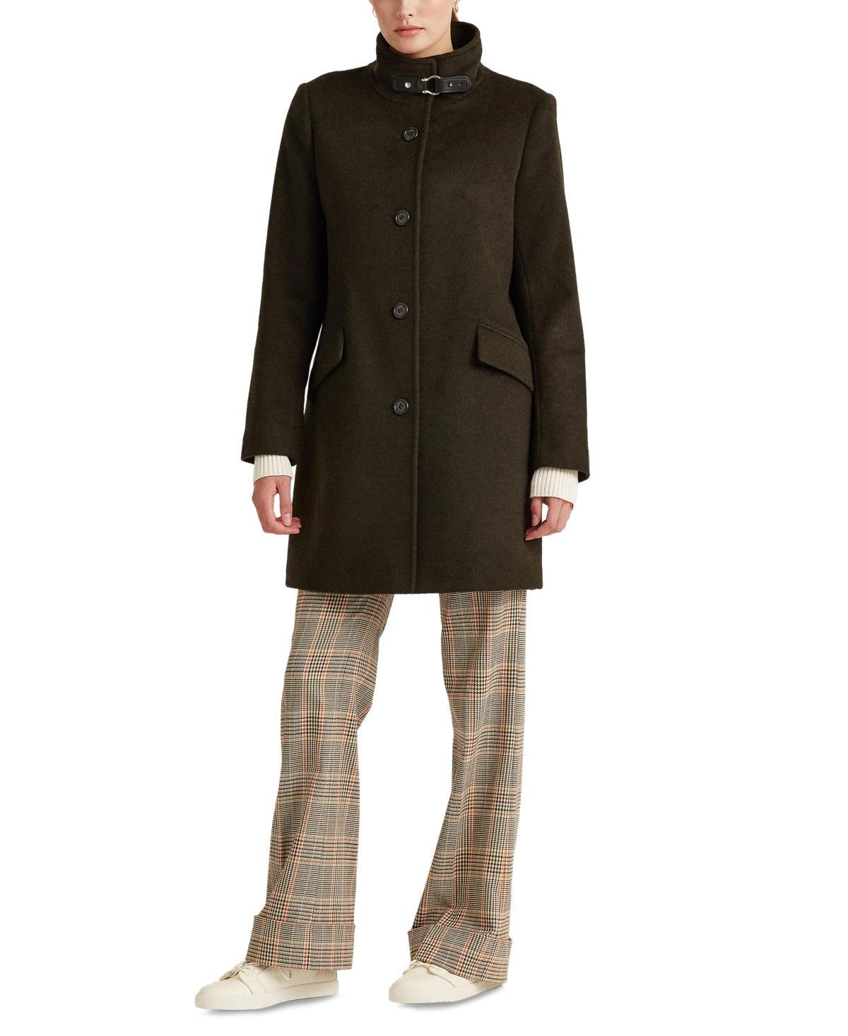 Lauren Ralph Lauren Womens Petite Buckle-Collar Coat Product Image