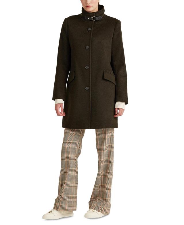 Lauren Ralph Lauren Womens Petite Buckle-Collar Coat Product Image