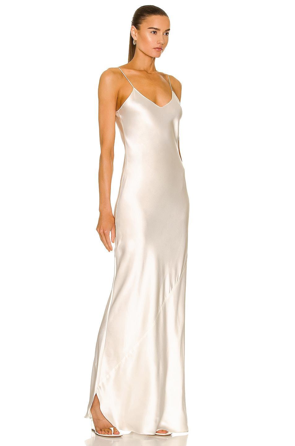 NILI LOTAN Cami Gown Ivory. (also in M). Product Image