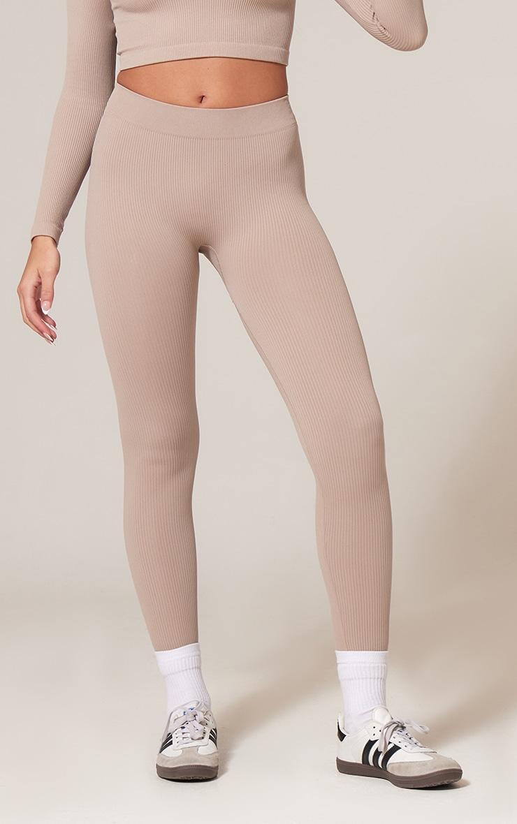 Stone Structured Contour Rib Leggings Product Image