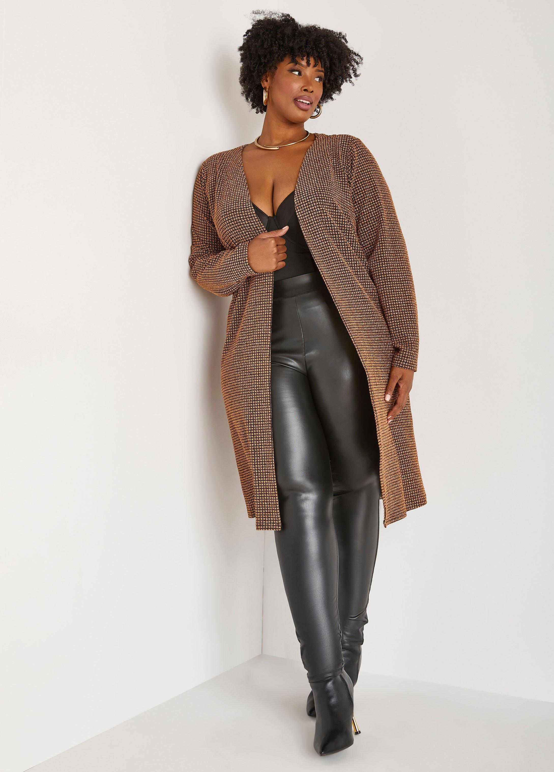 Draped Lurex™ Cutout Duster Product Image