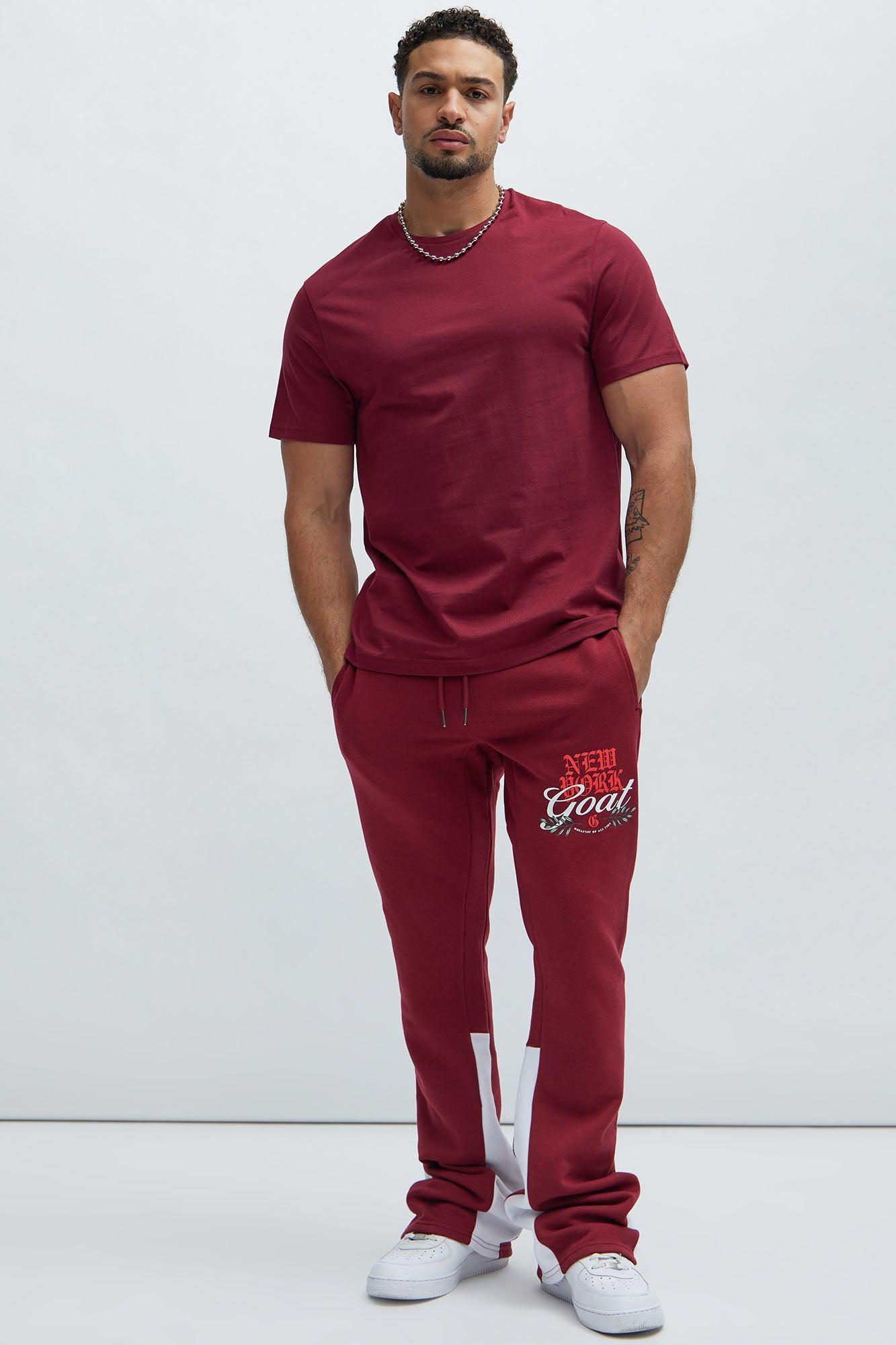 Essential Crew Tee - Burgundy Product Image