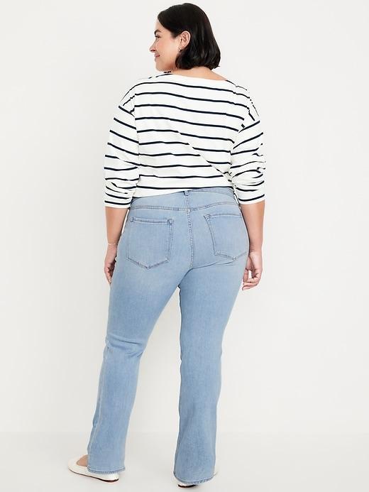 Mid-Rise Wow Boot-Cut Jeans Product Image