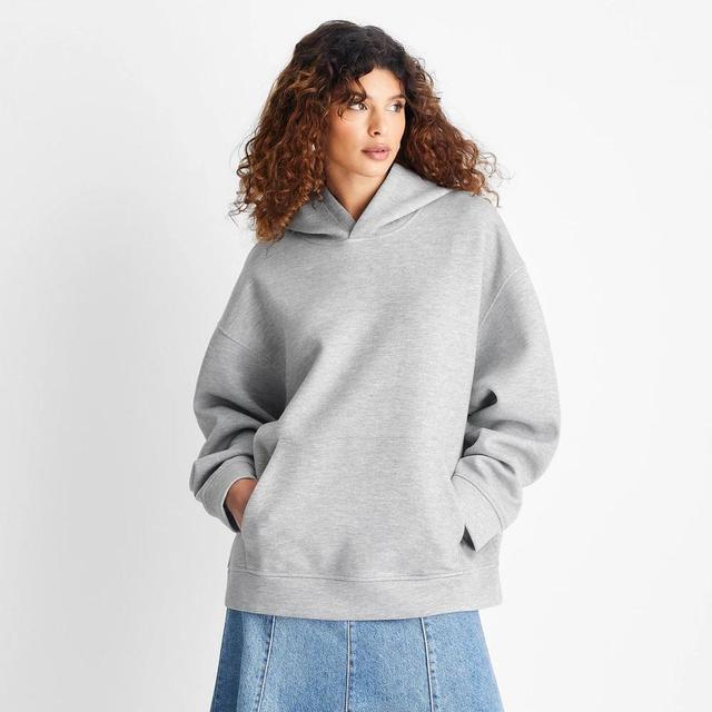 Womens Hooded Neoprene Oversized Sweatshirt - Future Collective Product Image