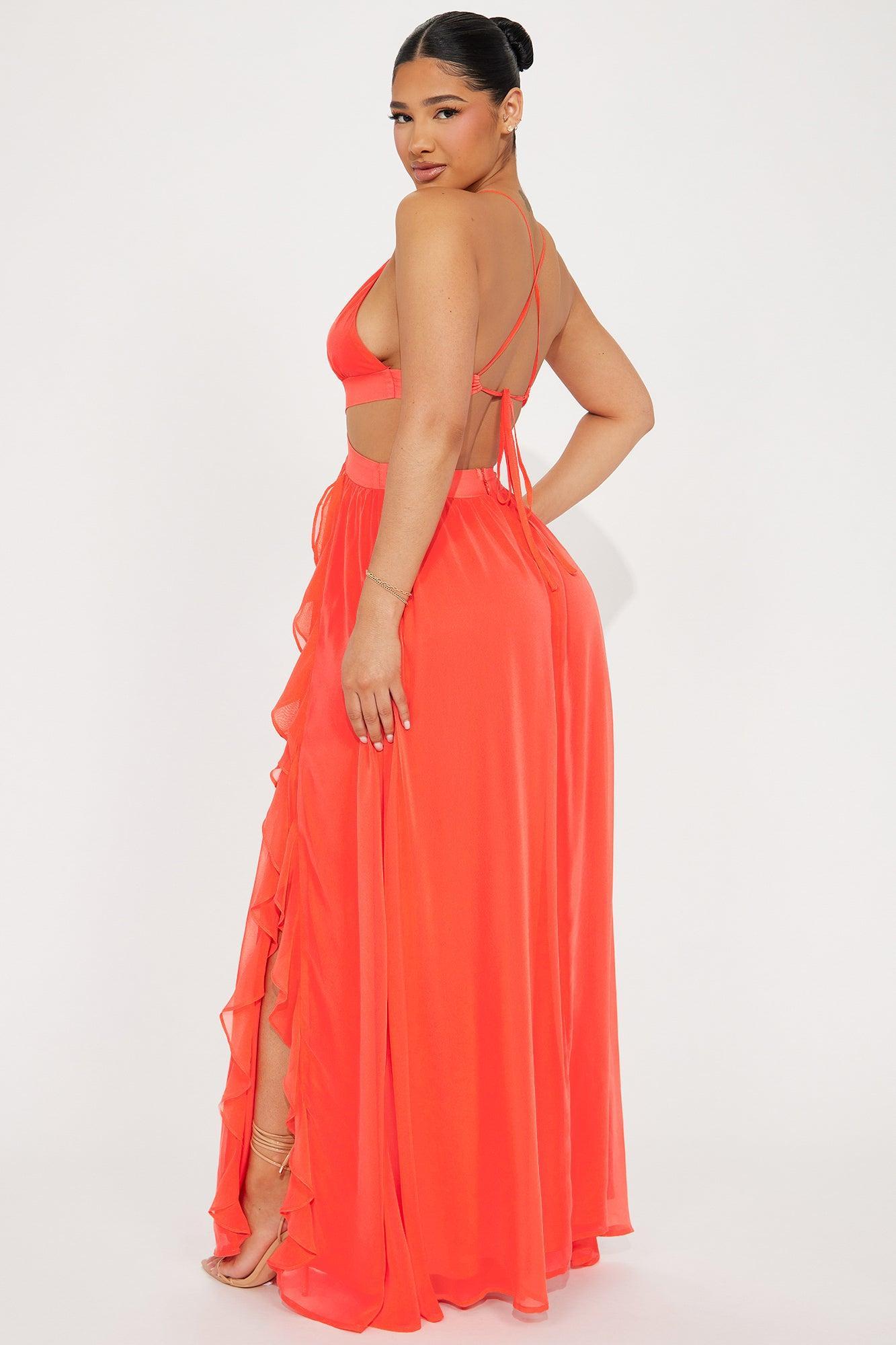 Endless Affection Maxi Dress - Coral Product Image