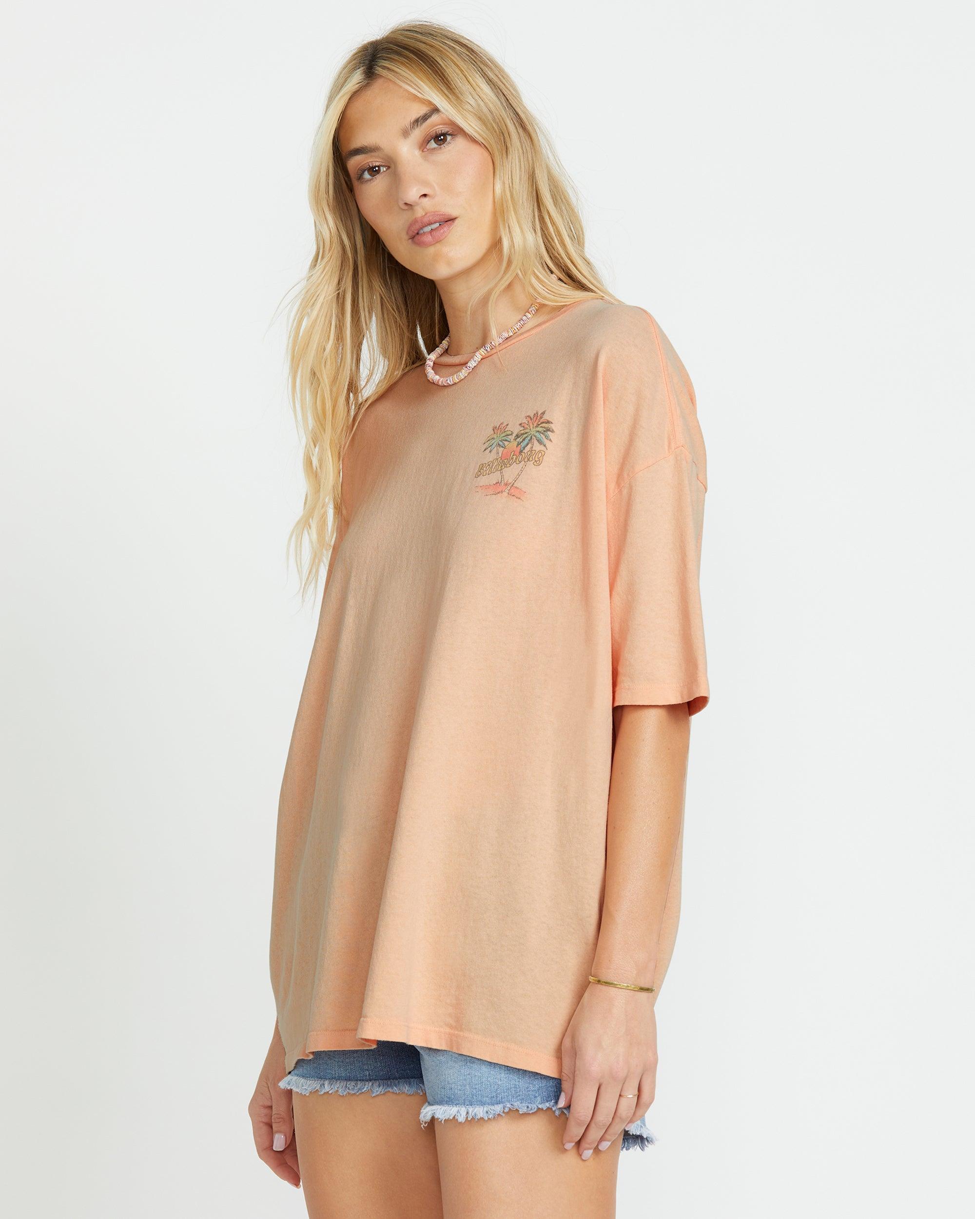 Take A Break Short Sleeve Tee - Soft Peach Female Product Image